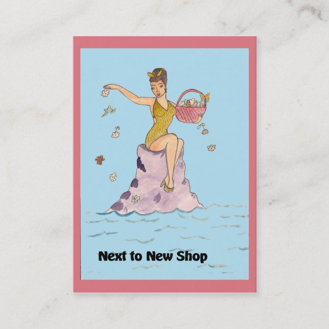 Junto a la nueva tarjeta de visita (Anverso)