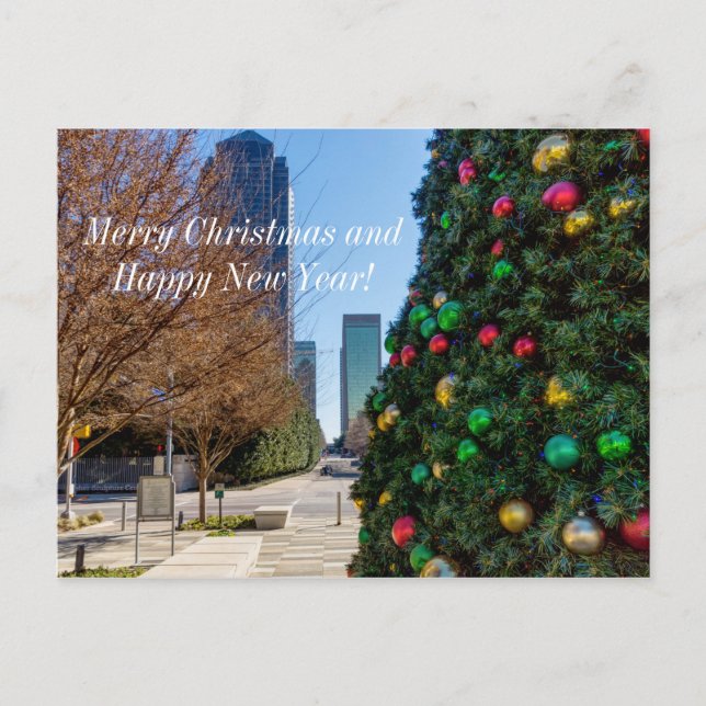 Junto A La Postal De Árbol De Navidad De Dallas (Anverso)