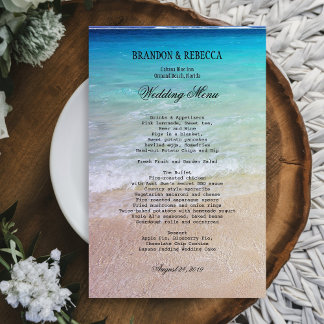 Junto al menú de bodas de Sea Beach