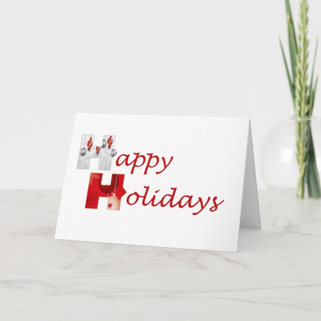 Junto buenas fiestas una tarjeta de felicitación (Anverso)