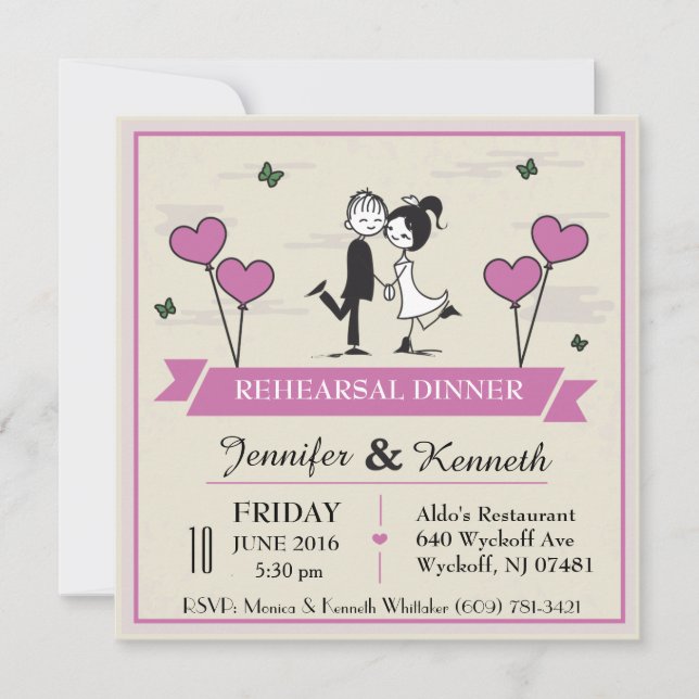 Junto invitación del novio y de la novia (Anverso)