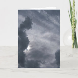 "Junto" tarjeta de condolencia con la nube y el
