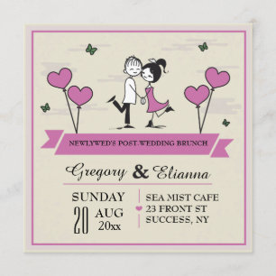 Juntos Después De La Invitación De Brunch Boda