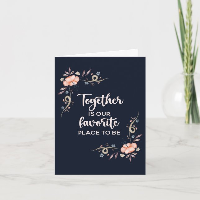Juntos es nuestro lugar favorito   tarjeta (Anverso)