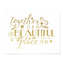 Juntos es un lugar hermoso para ser | Impresión de