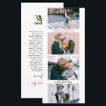 Juntos más que nunca | Collage de fotos de tiras d<br><div class="desc">Esta tarjeta de foto de tipografía mínima resalta tus imágenes con tipografías frescas y modernas. Personalizar con cuatro fotos propias y un mensaje personalizado en la parte de atrás. Los colores se pueden personalizar. Creemos que durante ciertos acontecimientos a lo largo de toda la vida, no importa lo grande o...</div>