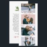 Juntos más que nunca | Collage de fotos de tiras d<br><div class="desc">Esta tarjeta de foto de tipografía mínima resalta tus imágenes con tipografías frescas y modernas. Personalizar con cuatro fotos propias y un mensaje personalizado en la parte de atrás. Los colores se pueden personalizar. Creemos que durante ciertos acontecimientos a lo largo de toda la vida, no importa lo grande o...</div>