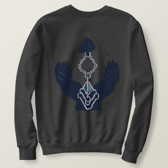 Juntos Nos Elevamos: Unidos en Libertad Sudadera (Reverso del diseño)