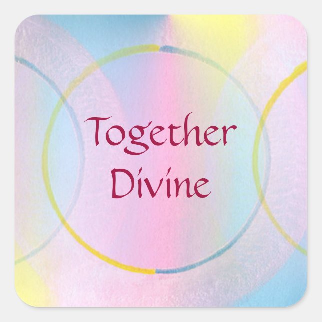 Juntos Pegatinas de afirmación divina (Anverso)