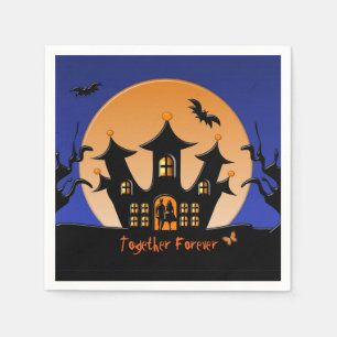 Juntos por la servilleta de papel de Halloween
