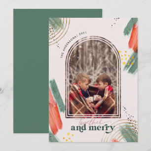 Juntos y alegres   Foto Arch Navidad moderna 