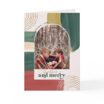 Juntos y alegres | Foto de arco de Navidad moderna