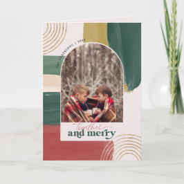 Juntos y alegres | Foto de arco de Navidad moderna
