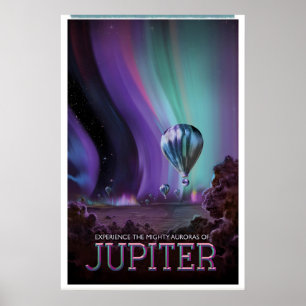 Jupiter NASA Póster de viaje espacial Impresión Es