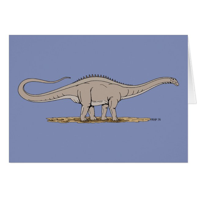 Jurásico Dinosaurio Apatosauro (Anverso (Horizontal))
