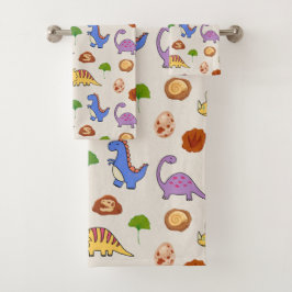 Jurassic Joy Dinosaurs Bath Towel Set