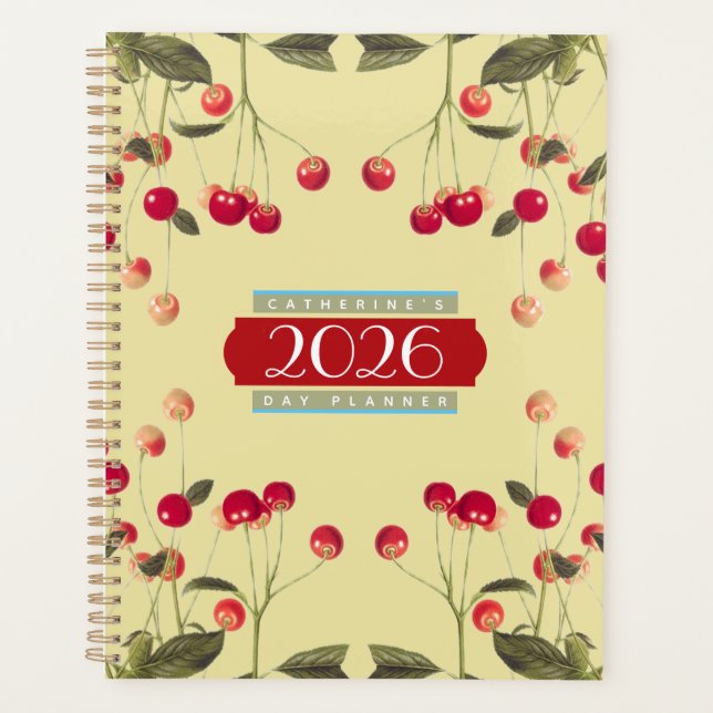 Just a Bowl of Cherries Day Planner Agenda 2026 (Anverso)