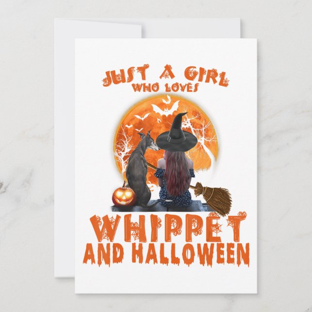Just A Girl Who Loves Whippet Dog And Halloween (Anverso)