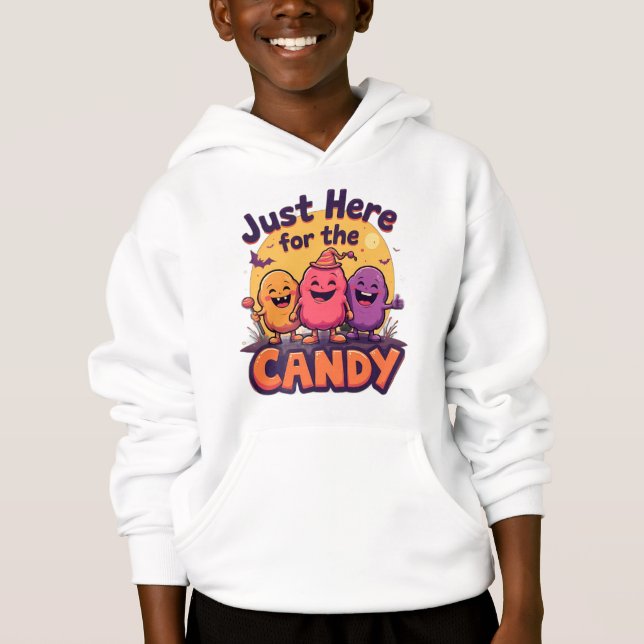 Just Here for the Candy – Funny Halloween Quote De (Anverso)
