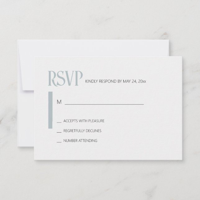 Just Love Blue RSVP (Anverso)