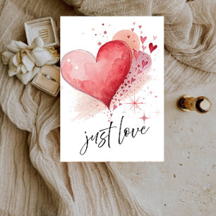 Just Love Hearts Boda-Corazón Romántico Invitación