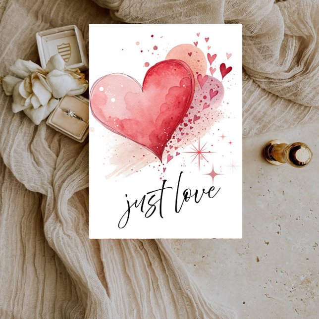 Just Love Hearts Boda-Corazón Romántico Invitación (Subido por el creador)