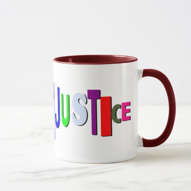 Justicia en la taza de color (Derecha)