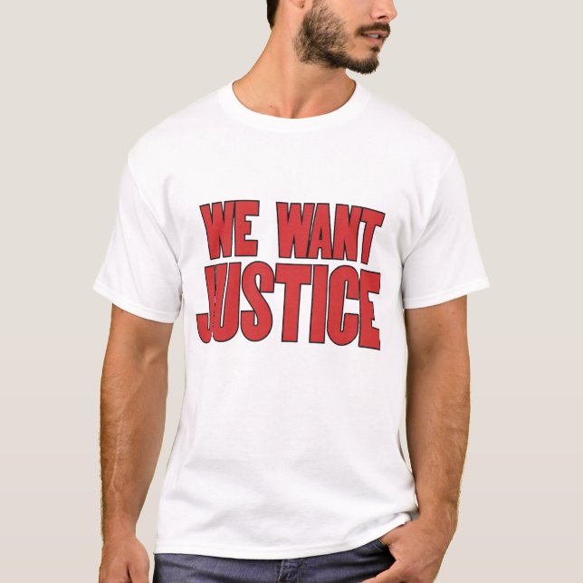 Justicia exige camiseta (Anverso)