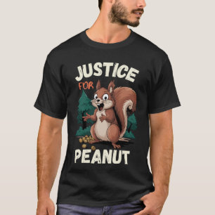 Justicia Para El Peanut La Camiseta De La Ardilla