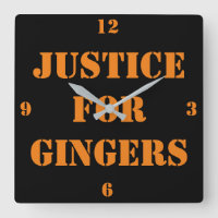 Justicia para el reloj de pared de la plaza de los