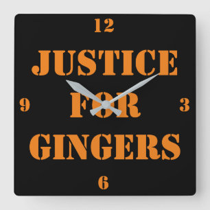 Justicia para el reloj de pared de la plaza de los