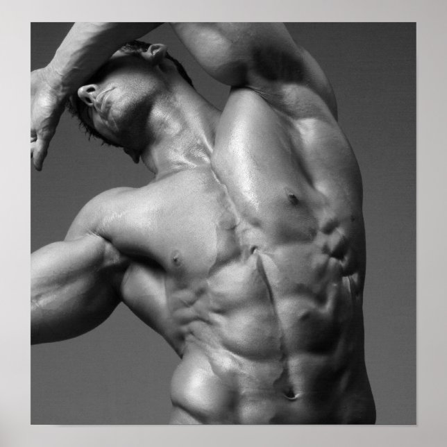 Justin Woltering Poster de arte blanco y negro #1 (Frente)