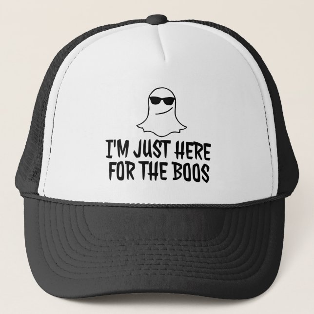Justo aquí para el Sombrero Camionero BOOS Hallowe (Anverso)
