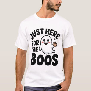 Justo Aquí Para La Graciosa Camiseta Fantasma   Cu