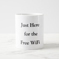 Justo aquí para los graciosos tazas WiFi gratis