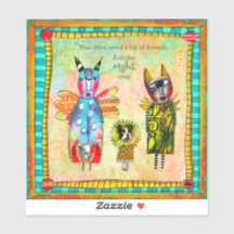 Justo Los Correctos Pegatina De Arte Vinyl