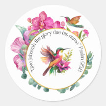 JW 2025 Pegatinas de texto - Hummingbirds