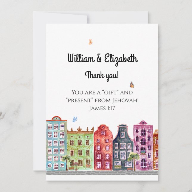 JW C.O. & Wife Gracias Nueva Tarjeta De Asignación (Anverso)