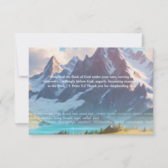 JW Gracias por Pastorear la Tarjeta de Ancianos (Anverso)