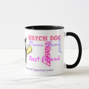 K-9 Cutie con una taza de la causa