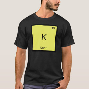 K - Camiseta divertida del símbolo de la química