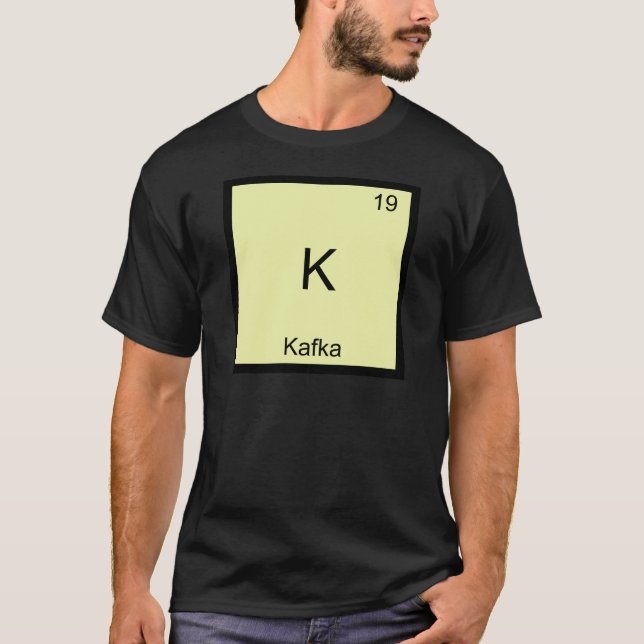 K - Camiseta divertida del símbolo del elemento de (Anverso)