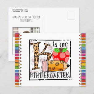 K es para Postal Fotográfico de Kinder