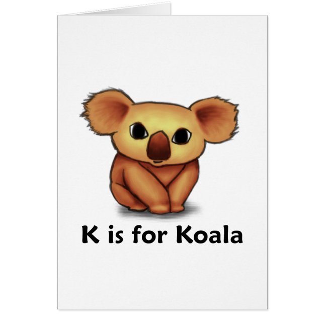 K está para la koala (Frente)