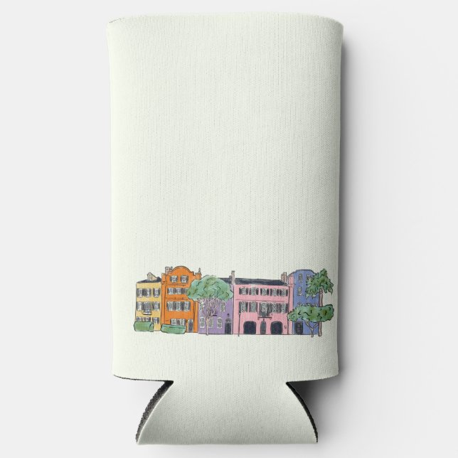 K & J Charleston, SC Boda Enfriador Alto de Lata (Anverso)