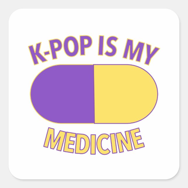K-Pop es mi Pegatina de Medicina (Anverso)