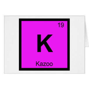 K - Símbolo de la tabla periódica de música de Kaz