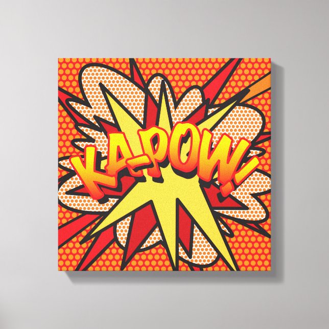 KA-POW Diversión Arte Pop de Cómic Moderno (Anverso)