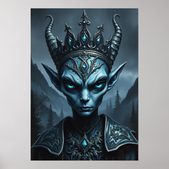 Kael'Thar el Rey del Vacío - Póster de Fantasía Os (Frente)
