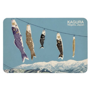 Kagura かぐら Niigata 新潟 1 - Imán para nevera